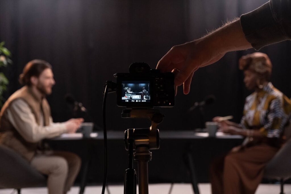 A Person Holding Black Camera